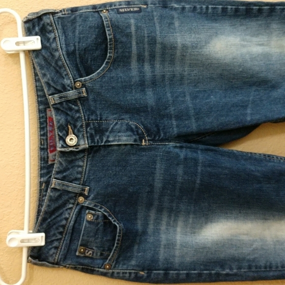 Silver Capris Size 30 - Picture 5 of 11